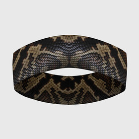 Повязка на голову 3D с принтом Snakeskin в Санкт-Петербурге,  |  | animals | cold blooded animal | snake | snakeskin | textures. | животное | животные | змеиная кожа | змея | текстуры | хладнокровное