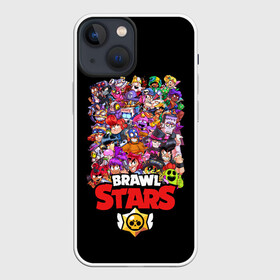 Чехол для iPhone 13 mini с принтом BRAWL STARS в Санкт-Петербурге,  |  | brawl stars | bull | colt | crow | leon | leon shark | shark | stars | акула | берли | ворон | динамайк | кольт | леон | леон акула | нита | спайк | шелли | эль примо