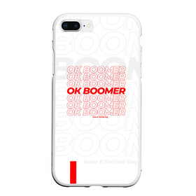 Чехол для iPhone 7Plus/8 Plus матовый с принтом Ok boomer 3D в Санкт-Петербурге, Силикон | Область печати: задняя сторона чехла, без боковых панелей | boomer | casual | ok | ok boomer | бумер | зумеры | ок | ок бумер | хорошо