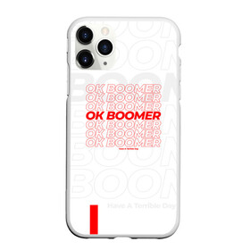 Чехол для iPhone 11 Pro матовый с принтом Ok boomer 3D в Санкт-Петербурге, Силикон |  | boomer | casual | ok | ok boomer | бумер | зумеры | ок | ок бумер | хорошо