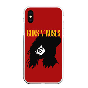 Чехол для iPhone XS Max матовый с принтом Guns n roses в Санкт-Петербурге, Силикон | Область печати: задняя сторона чехла, без боковых панелей | Тематика изображения на принте: axl rose | geffen records | gnr | guns | rock | roses | slash | гансы | пистолеты | розы | рок | слеш | эксл роуз