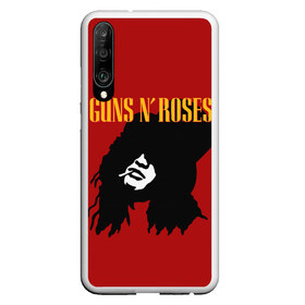 Чехол для Honor P30 с принтом Guns n roses в Санкт-Петербурге, Силикон | Область печати: задняя сторона чехла, без боковых панелей | Тематика изображения на принте: axl rose | geffen records | gnr | guns | rock | roses | slash | гансы | пистолеты | розы | рок | слеш | эксл роуз