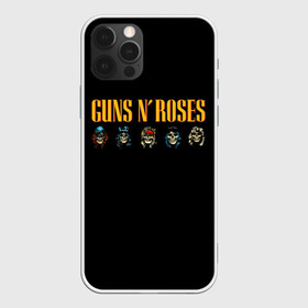 Чехол для iPhone 12 Pro с принтом Guns n roses  в Санкт-Петербурге, силикон | область печати: задняя сторона чехла, без боковых панелей | axl rose | geffen records | gnr | guns | rock | roses | slash | гансы | пистолеты | розы | рок | слеш | эксл роуз