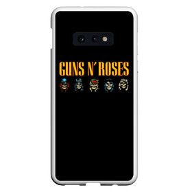 Чехол для Samsung S10E с принтом Guns n roses в Санкт-Петербурге, Силикон | Область печати: задняя сторона чехла, без боковых панелей | Тематика изображения на принте: axl rose | geffen records | gnr | guns | rock | roses | slash | гансы | пистолеты | розы | рок | слеш | эксл роуз