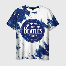 Мужская футболка 3D с принтом The Beatles  в Санкт-Петербурге, 100% полиэфир | прямой крой, круглый вырез горловины, длина до линии бедер | Тематика изображения на принте: beatles | the beatles | битлз | битлс | музыка