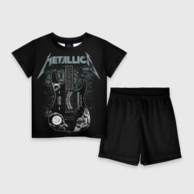 Детский костюм с шортами 3D с принтом Metallica в Санкт-Петербурге,  |  | heavy metal | metal | metallica | гитара | группы | метал | металлика | музыка | рок | трэш метал | хєви метал