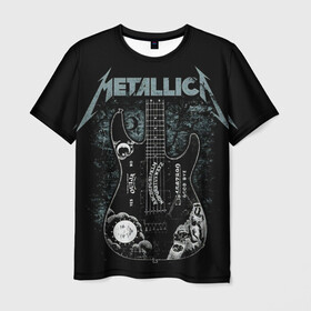 Мужская футболка 3D с принтом Metallica в Санкт-Петербурге, 100% полиэфир | прямой крой, круглый вырез горловины, длина до линии бедер | heavy metal | metal | metallica | гитара | группы | метал | металлика | музыка | рок | трэш метал | хєви метал