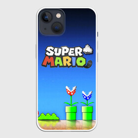 Чехол для iPhone 13 с принтом Super Mario в Санкт-Петербурге,  |  | concept art | enemies | first level | fungus | game art | kirbys adventure | luigi’s mansion | mario | mario bros | minimalism | pixels | super mario | super mario 2 | марио