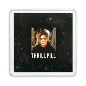 Магнит 55*55 с принтом THRILL PILL - Грустная Песня в Санкт-Петербурге, Пластик | Размер: 65*65 мм; Размер печати: 55*55 мм | fuelle | logo | music | noir | pil | pill | rap | raper | symbol | thril | thrill | tril | trill | дамб | лого | музыка | пил | пилл | рэп | рэппер | сам | символ | трил | трилл | тхрил | тхрилл | фотографии | щит
