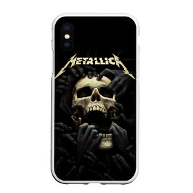 Чехол для iPhone XS Max матовый с принтом Metallica в Санкт-Петербурге, Силикон | Область печати: задняя сторона чехла, без боковых панелей | heavy metal | metal | metallica | гитара | группы | метал | металлика | музыка | рок | трэш метал | хєви метал