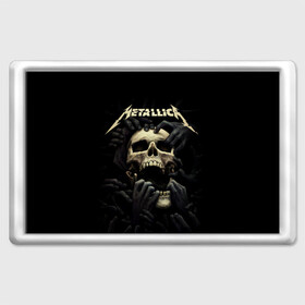 Магнит 45*70 с принтом Metallica в Санкт-Петербурге, Пластик | Размер: 78*52 мм; Размер печати: 70*45 | Тематика изображения на принте: heavy metal | metal | metallica | гитара | группы | метал | металлика | музыка | рок | трэш метал | хєви метал