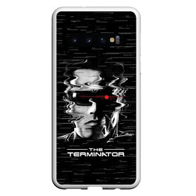 Чехол для Samsung Galaxy S10 с принтом The Terminator в Санкт-Петербурге, Силикон | Область печати: задняя сторона чехла, без боковых панелей | Тематика изображения на принте: arnold | connor | john | robot | schwarzenegger | skynet | t 800 | terminator | арнольд | джон | коннор | ликвидатор | небесная | робот | сеть | скайнет | терминатор | шварценеггер