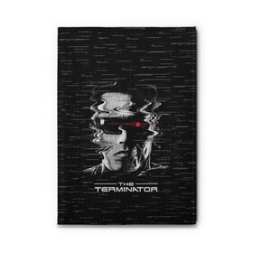 Обложка для автодокументов с принтом The Terminator в Санкт-Петербурге, натуральная кожа |  размер 19,9*13 см; внутри 4 больших “конверта” для документов и один маленький отдел — туда идеально встанут права | Тематика изображения на принте: arnold | connor | john | robot | schwarzenegger | skynet | t 800 | terminator | арнольд | джон | коннор | ликвидатор | небесная | робот | сеть | скайнет | терминатор | шварценеггер