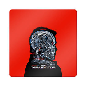 Магнит виниловый Квадрат с принтом The Terminator в Санкт-Петербурге, полимерный материал с магнитным слоем | размер 9*9 см, закругленные углы | arnold | connor | john | robot | schwarzenegger | skynet | t 800 | terminator | арнольд | джон | коннор | ликвидатор | небесная | робот | сеть | скайнет | терминатор | шварценеггер