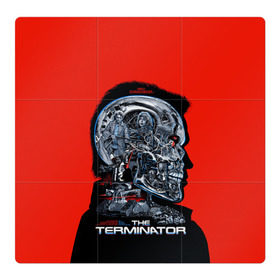 Магнитный плакат 3Х3 с принтом The Terminator в Санкт-Петербурге, Полимерный материал с магнитным слоем | 9 деталей размером 9*9 см | arnold | connor | john | robot | schwarzenegger | skynet | t 800 | terminator | арнольд | джон | коннор | ликвидатор | небесная | робот | сеть | скайнет | терминатор | шварценеггер