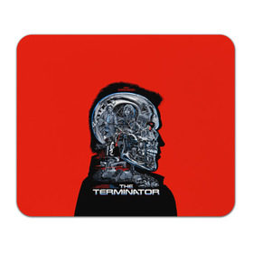 Коврик для мышки прямоугольный с принтом The Terminator в Санкт-Петербурге, натуральный каучук | размер 230 х 185 мм; запечатка лицевой стороны | arnold | connor | john | robot | schwarzenegger | skynet | t 800 | terminator | арнольд | джон | коннор | ликвидатор | небесная | робот | сеть | скайнет | терминатор | шварценеггер