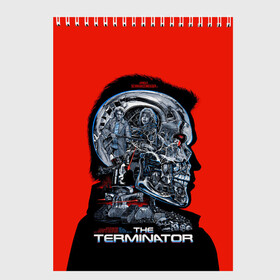 Скетчбук с принтом The Terminator в Санкт-Петербурге, 100% бумага
 | 48 листов, плотность листов — 100 г/м2, плотность картонной обложки — 250 г/м2. Листы скреплены сверху удобной пружинной спиралью | arnold | connor | john | robot | schwarzenegger | skynet | t 800 | terminator | арнольд | джон | коннор | ликвидатор | небесная | робот | сеть | скайнет | терминатор | шварценеггер