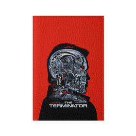 Обложка для паспорта матовая кожа с принтом The Terminator в Санкт-Петербурге, натуральная матовая кожа | размер 19,3 х 13,7 см; прозрачные пластиковые крепления | arnold | connor | john | robot | schwarzenegger | skynet | t 800 | terminator | арнольд | джон | коннор | ликвидатор | небесная | робот | сеть | скайнет | терминатор | шварценеггер