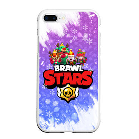 Чехол для iPhone 7Plus/8 Plus матовый с принтом Новогодний Brawl Stars №5 в Санкт-Петербурге, Силикон | Область печати: задняя сторона чехла, без боковых панелей | 2020 | brawl | brawl stars | christmas | leon | new year | stars | бравл старс | брол старс | леон | новогодний | новый год | рождество