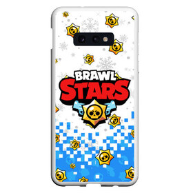 Чехол для Samsung S10E с принтом НОВОГОДНИЙ BRAWL STARS в Санкт-Петербурге, Силикон | Область печати: задняя сторона чехла, без боковых панелей | Тематика изображения на принте: 8 bit | 8 бит. | 8bit | brawl stars | brawl stars новогодний | colt | crow | leon | penny | poco | shelly | spike | wanted | брав | бравл старс | звезды | леон | новый год | старс