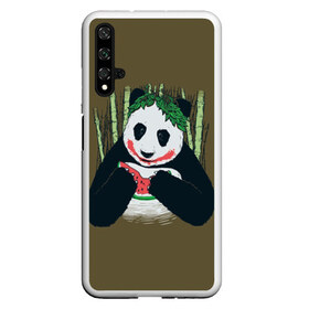 Чехол для Honor 20 с принтом Panda в Санкт-Петербурге, Силикон | Область печати: задняя сторона чехла, без боковых панелей | animal | арбуз | бамбук | животное | панда