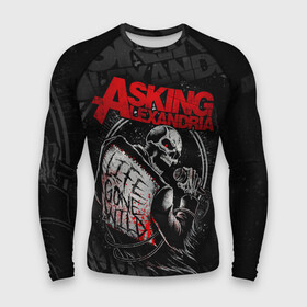 Мужской рашгард 3D с принтом Asking Alexandria в Санкт-Петербурге,  |  | asking alexandria | аскинг александриа | группы | метал | музыка | рок | хэви метал | электроникор