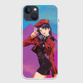 Чехол для iPhone 13 с принтом Misato Katsuragi в Санкт-Петербурге,  |  | eva | evangelion | katsuragi | misato | misato katsuragi | девушка | ева | евангелион | капитан катсураги | катсураги | кацураги | мисато | мисато катсураги | мисато кацураги | тян | тянка