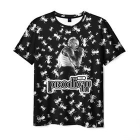 Мужская футболка 3D с принтом The Prodigy в Санкт-Петербурге, 100% полиэфир | прямой крой, круглый вырез горловины, длина до линии бедер | Тематика изображения на принте: flint | keith | keith charles flint | prodigy | the prodigy | кит | кит чарльз флинт | продиджи | флинт