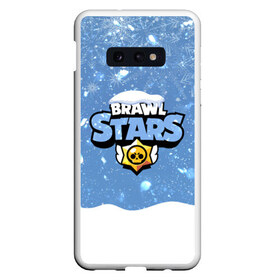 Чехол для Samsung S10E с принтом Christmas Brawl Stars в Санкт-Петербурге, Силикон | Область печати: задняя сторона чехла, без боковых панелей | 2020 | brawl | brawl stars | christmas | leon | new year | stars | бравл старс | брол старс | леон | новогодний | новый год | рождество