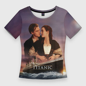 Женская футболка 3D Slim с принтом Titanic в Санкт-Петербурге,  |  | Тематика изображения на принте: cameron | dawson | dicaprio | jack | james | kate | leonardo | liner | ocean | rose | titanic | джеймс | джек | дикаприо | доусон | кейт | кэмерон | лайнер | леонардо | океан | роза | титаник | уинслет