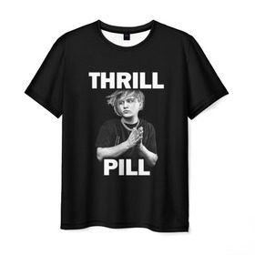 Мужская футболка 3D с принтом Thrill pill в Санкт-Петербурге, 100% полиэфир | прямой крой, круглый вырез горловины, длина до линии бедер | pill | thrill | thrill pill | пилл | тимур самедов | трилл | трилл пилл