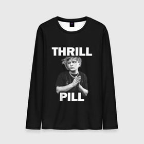 Мужской лонгслив 3D с принтом Thrill pill в Санкт-Петербурге, 100% полиэстер | длинные рукава, круглый вырез горловины, полуприлегающий силуэт | Тематика изображения на принте: pill | thrill | thrill pill | пилл | тимур самедов | трилл | трилл пилл