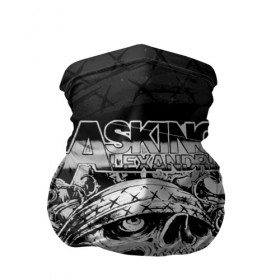 Бандана-труба 3D с принтом Asking Alexandria в Санкт-Петербурге, 100% полиэстер, ткань с особыми свойствами — Activecool | плотность 150‒180 г/м2; хорошо тянется, но сохраняет форму | asking alexandria | аскинг александриа | группы | метал | музыка | рок | хэви метал | электроникор