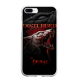 Чехол для iPhone 7Plus/8 Plus матовый с принтом Disturbed в Санкт-Петербурге, Силикон | Область печати: задняя сторона чехла, без боковых панелей | Тематика изображения на принте: asylum | disturbed | heavy metal | immortalized | the guy | the lost children | группы | метал | рок