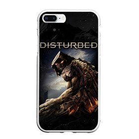 Чехол для iPhone 7Plus/8 Plus матовый с принтом Disturbed в Санкт-Петербурге, Силикон | Область печати: задняя сторона чехла, без боковых панелей | Тематика изображения на принте: asylum | disturbed | heavy metal | immortalized | the guy | the lost children | группы | метал | рок