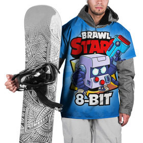 Накидка на куртку 3D с принтом BRAWL STARS 8-BIT в Санкт-Петербурге, 100% полиэстер |  | 8 bit | 8 бит | brawl stars | brawl stars 8 bit | brawler | бравл старз | бравлер