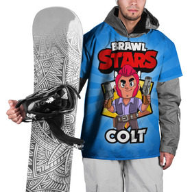 Накидка на куртку 3D с принтом BRAWL STARS COLT в Санкт-Петербурге, 100% полиэстер |  | Тематика изображения на принте: brawl stars | brawl stars colt | brawler | colt | бравл старз | бравлер | кольт