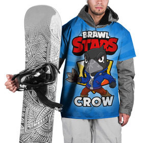 Накидка на куртку 3D с принтом BRAWL STARS CROW в Санкт-Петербурге, 100% полиэстер |  | Тематика изображения на принте: brawl stars | brawl stars crow | brawler | crow | бравл старз | бравлер | ворон
