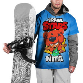 Накидка на куртку 3D с принтом BRAWL STARS NITA в Санкт-Петербурге, 100% полиэстер |  | brawl stars | brawl stars nita | brawler | nita | бравл старз | бравлер | нита