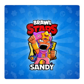 Магнитный плакат 3Х3 с принтом BRAWL STARS SANDY в Санкт-Петербурге, Полимерный материал с магнитным слоем | 9 деталей размером 9*9 см | brawl stars | brawl stars sandy | brawler | sandy | бравл старз | бравлер | сэнди