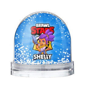 Снежный шар с принтом BRAWL STARS SHELLY в Санкт-Петербурге, Пластик | Изображение внутри шара печатается на глянцевой фотобумаге с двух сторон | 