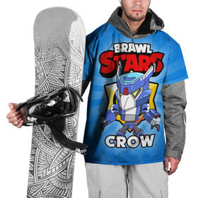 Накидка на куртку 3D с принтом BRAWL STARS CROW в Санкт-Петербурге, 100% полиэстер |  | Тематика изображения на принте: brawl stars | brawl stars crow | brawler | crow | бравл старз | бравлер | ворон