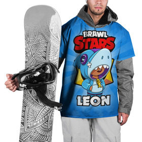 Накидка на куртку 3D с принтом BRAWL STARS LEON в Санкт-Петербурге, 100% полиэстер |  | brawl stars | brawl stars leon | brawler | leon | бравл старз | бравлер | леон