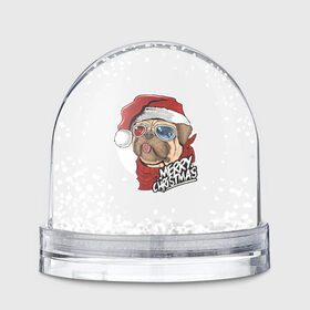 Снежный шар с принтом Мопс Санта в Санкт-Петербурге, Пластик | Изображение внутри шара печатается на глянцевой фотобумаге с двух сторон | 2020 | christmas | happy | merry | new year | pug | в подарок | мопс | новый год | пёс | поздравить | рождество | с наступающим | с новым годом | с рождеством | санта | собака | щенок