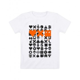 Детская футболка хлопок с принтом LDR в Санкт-Петербурге, 100% хлопок | круглый вырез горловины, полуприлегающий силуэт, длина до линии бедер | Тематика изображения на принте: death | love death + robots | netflix | robots | любовь | нетфликс | роботы | сериал