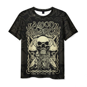 Мужская футболка 3D с принтом Amon Amarth в Санкт-Петербурге, 100% полиэфир | прямой крой, круглый вырез горловины, длина до линии бедер | amon amarth | metal | викинг метал | группы | дэт метал | метал | музыка | рок