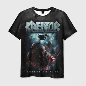 Мужская футболка 3D с принтом Kreator в Санкт-Петербурге, 100% полиэфир | прямой крой, круглый вырез горловины, длина до линии бедер | kreator | metal | готик метал | группы | дэт метала | индастриал метал | метал | музыка | рок | трэш метал
