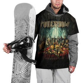 Накидка на куртку 3D с принтом Powerwolf в Санкт-Петербурге, 100% полиэстер |  | heavy metal | metal | powerwolf | группы | метал | музыка | пауэр метал | рок | хеви метал