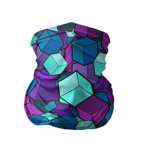 Бандана-труба 3D с принтом Кубы в Санкт-Петербурге, 100% полиэстер, ткань с особыми свойствами — Activecool | плотность 150‒180 г/м2; хорошо тянется, но сохраняет форму | абстрактно | абстрактные | абстрактный | абстрактным | абстракция | кубики | кубические | кубический | кубическое | кубы | неон | неонка | неоновые | разноцветные | светящиеся | цветное | цветные