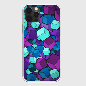 Чехол для iPhone 12 Pro Max с принтом Кубы в Санкт-Петербурге, Силикон |  | абстрактно | абстрактные | абстрактный | абстрактным | абстракция | кубики | кубические | кубический | кубическое | кубы | неон | неонка | неоновые | разноцветные | светящиеся | цветное | цветные